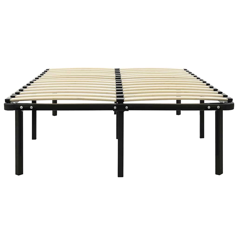 Cadru de pat, negru, 160 x 200 cm, metal