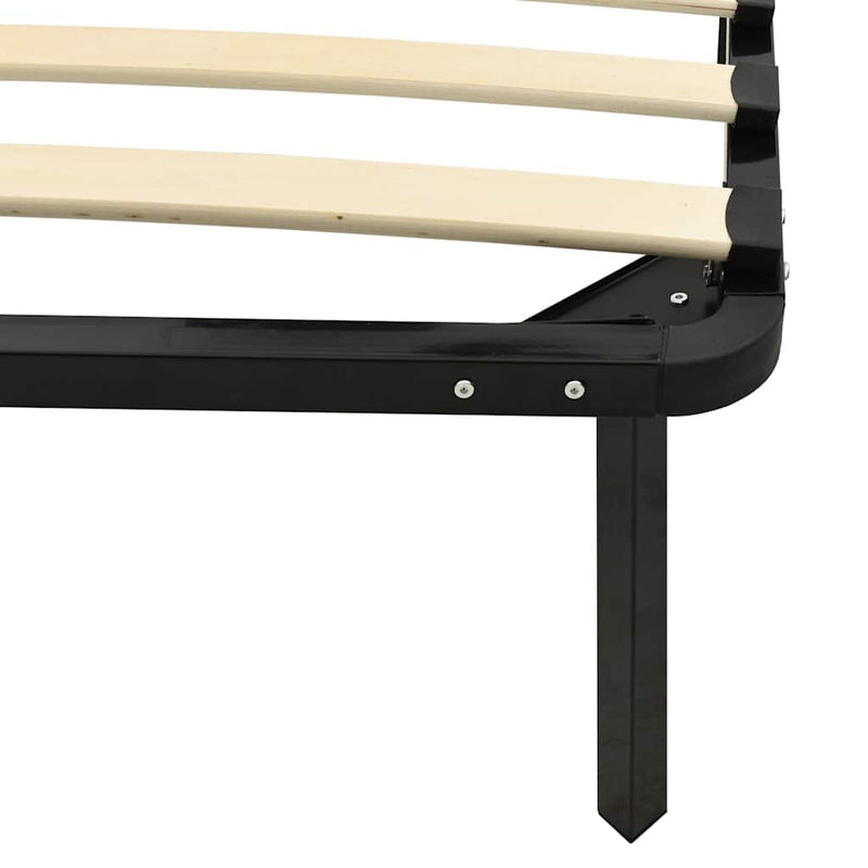 Cadru de pat, negru, 160 x 200 cm, metal