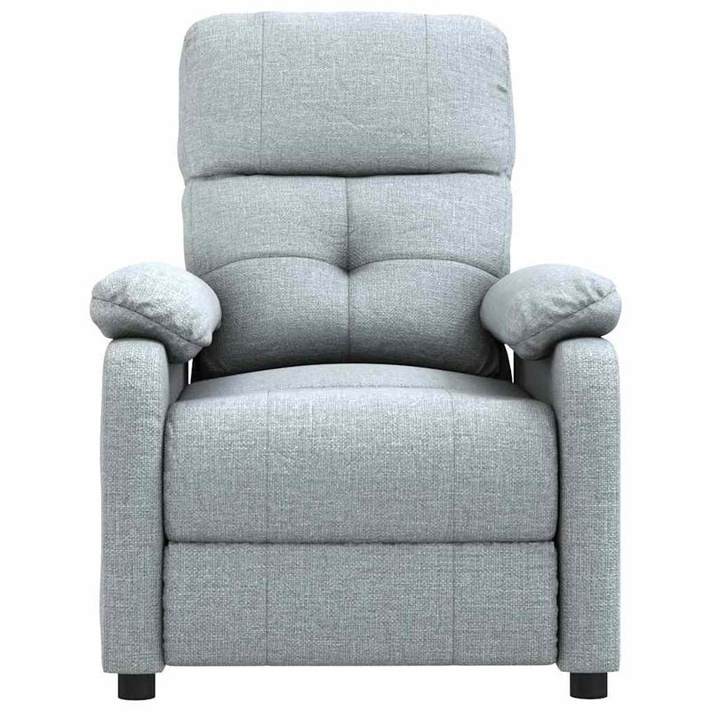 Fotoliu de masaj, gri deschis, material textil