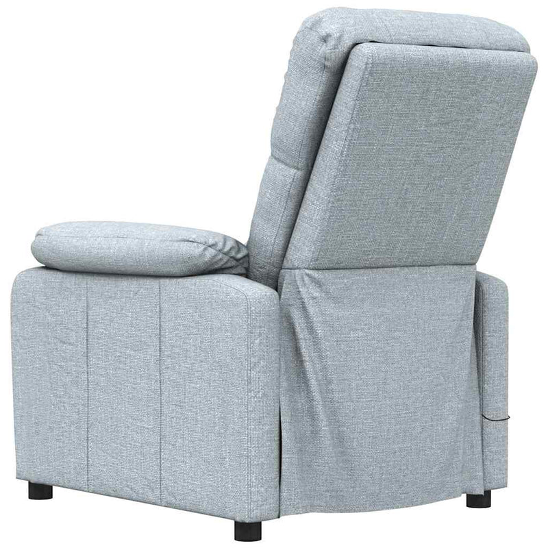Fotoliu de masaj, gri deschis, material textil