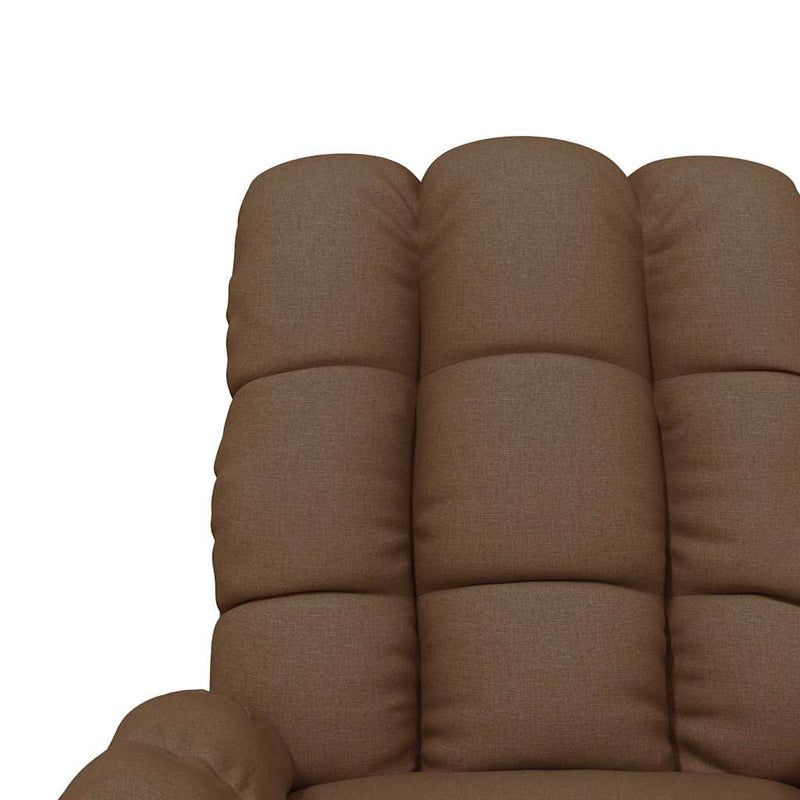 Fotoliu rabatabil, maro, material textil