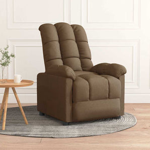 Fotoliu rabatabil, maro, material textil