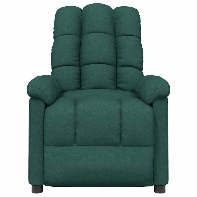 Fotoliu rabatabil, verde închis, material textil