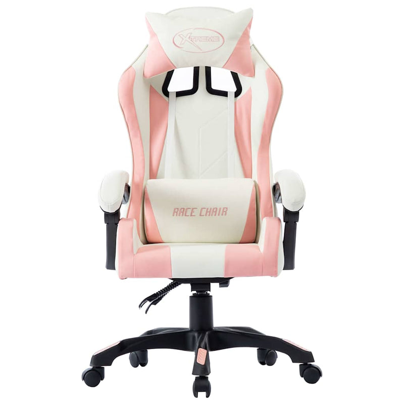 Scaun de racing, roz, piele ecologică