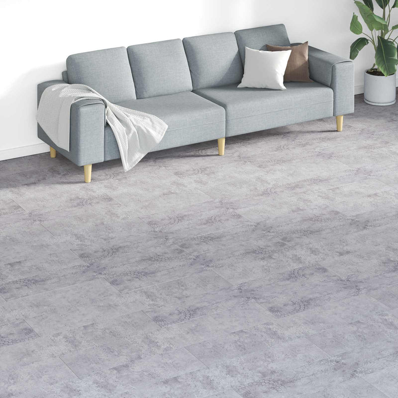 Plăci de Pardoseală Gri 5,26 m² 18 buc. PVC