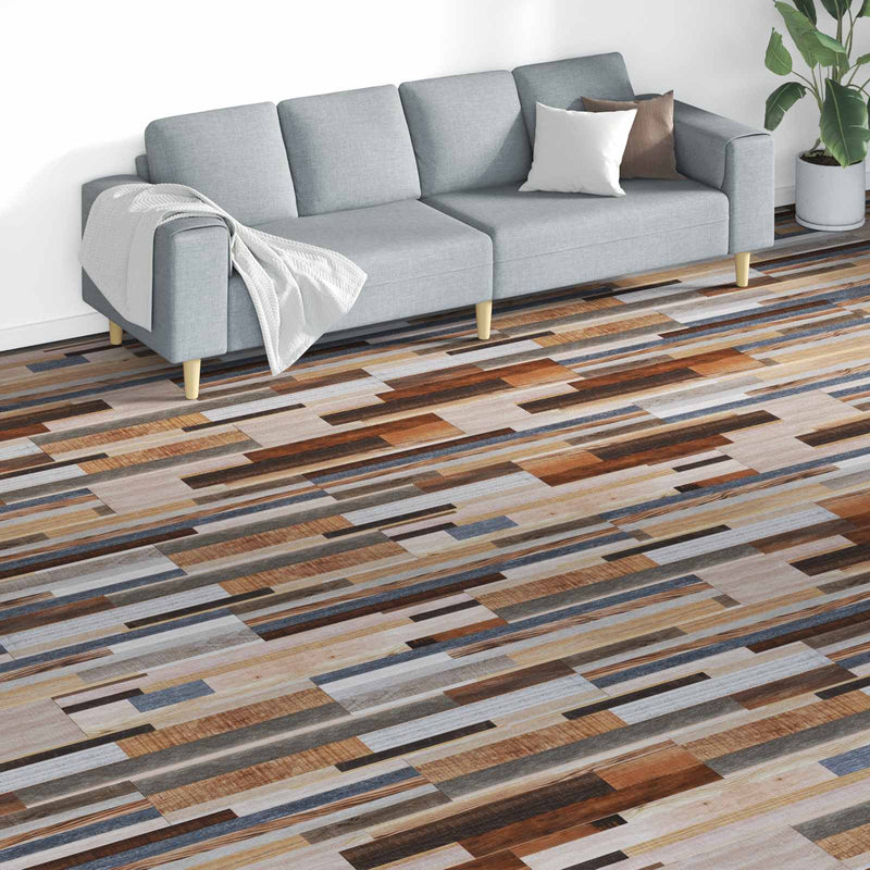 Plăci de Pardoseală Multicolour 5,26 m² 18 buc. PVC