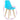 Scaune de bucătărie, 2 buc., albastru, plastic