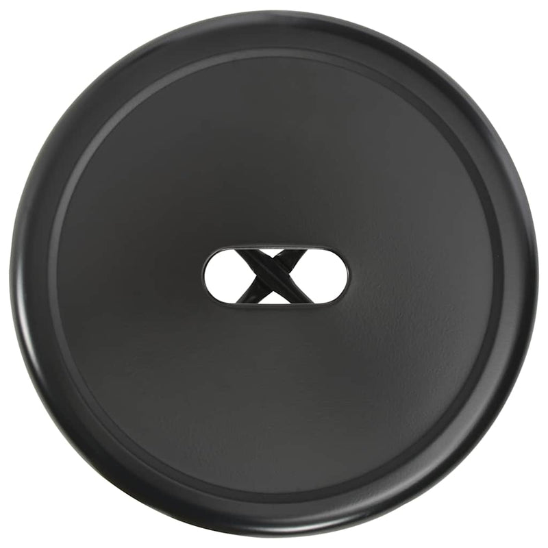 Scaune de bar, 4 buc., negru, plastic