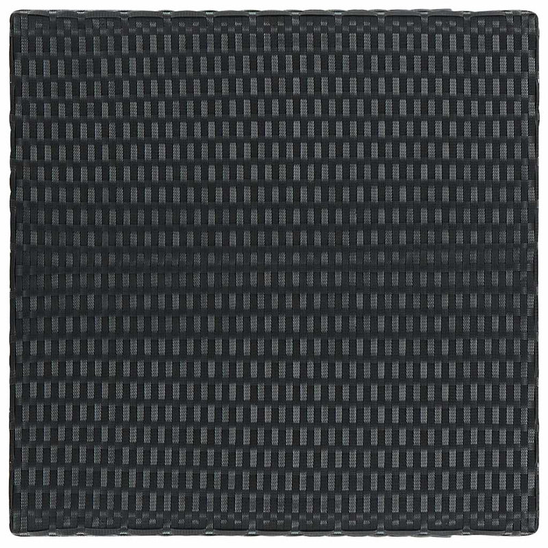 Masă de bar de grădină, negru, 60,5 x 60,5 x 110,5 cm poliratan
