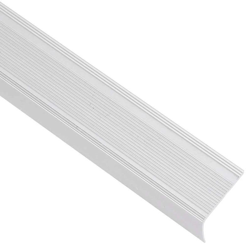 Profile trepte în formă de L, 15 buc, argintiu, 90 cm, aluminiu