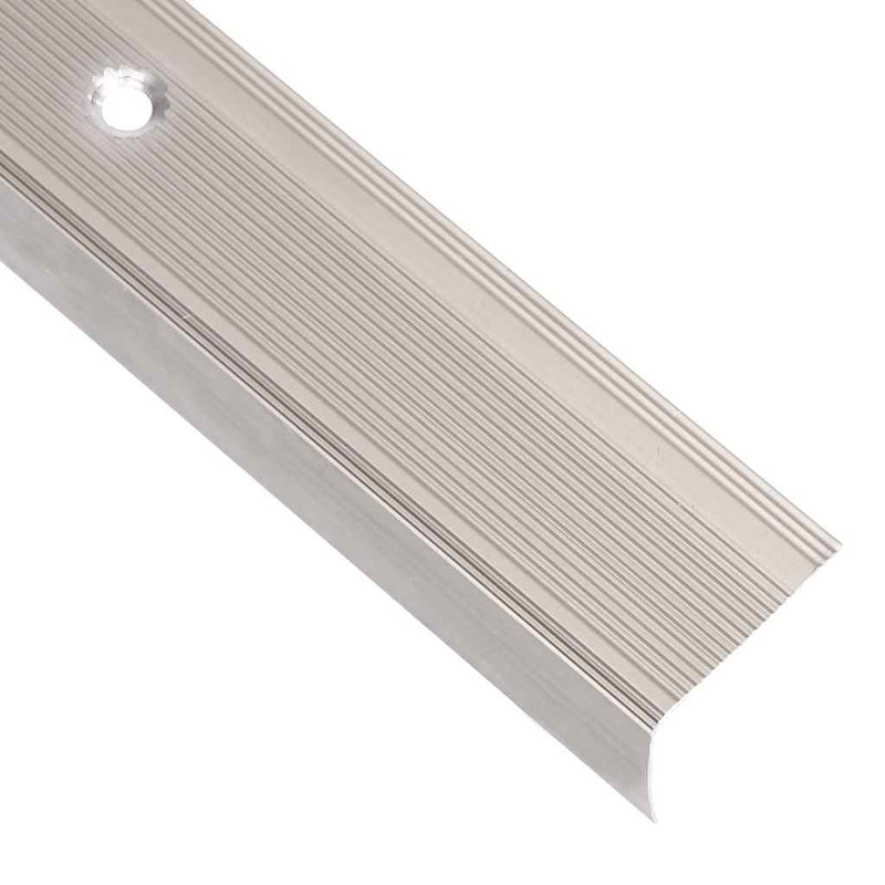 Profile trepte în formă de L, 15 buc. șampanie 90 cm aluminiu