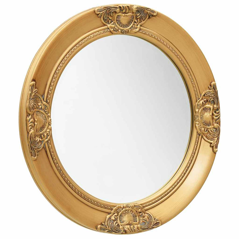 Oglindă de perete în stil baroc, auriu, 50 cm