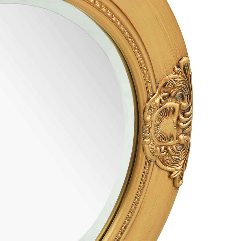 Oglindă de perete în stil baroc, auriu, 50 cm