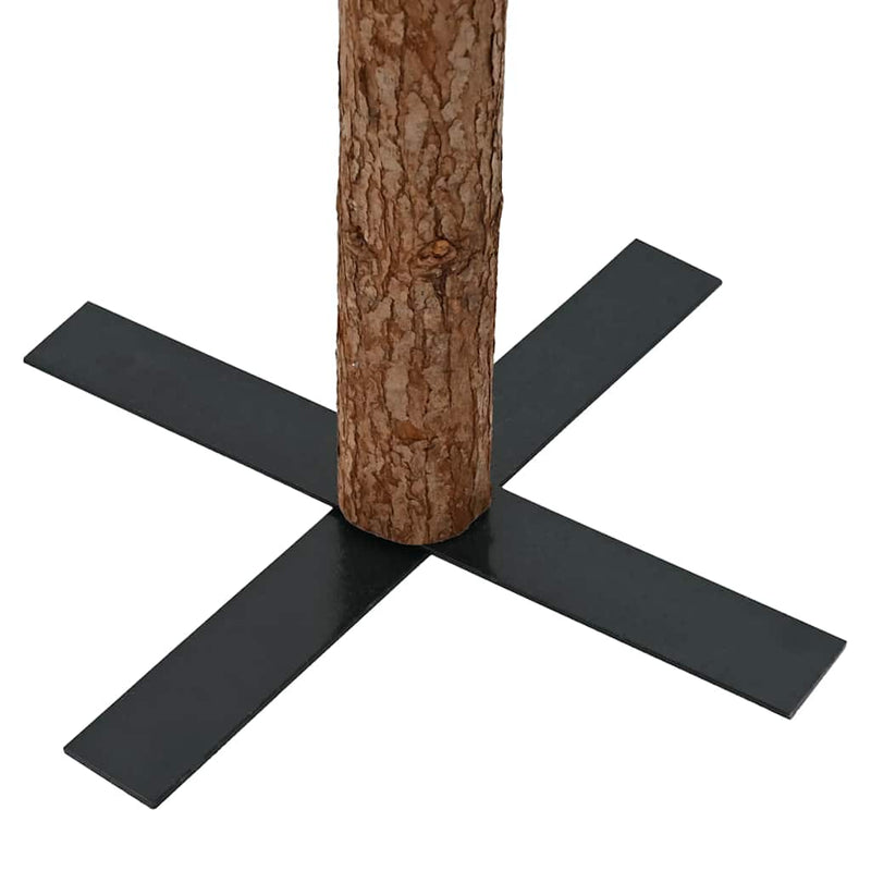 Pom Crăciun artificial subțire, lemn și zăpadă, verde, 180 cm
