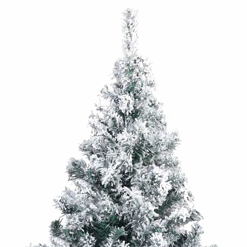 Pom de Crăciun artificial cu zăpadă, verde, 210 cm, PVC