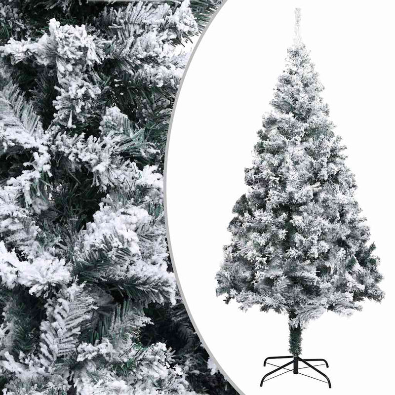 Pom de Crăciun artificial cu zăpadă, verde, 240 cm, PVC