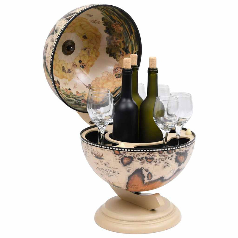 Bar tip glob pământesc suport sticle vin, alb, eucalipt