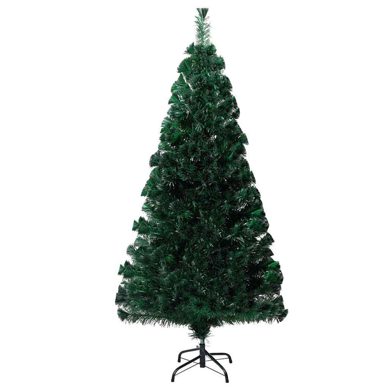 Pom de Crăciun artificial cu suport, verde, 150cm, fibră optică