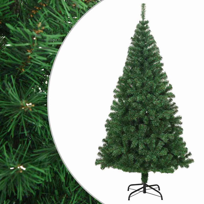 Pom de Crăciun artificial cu ramuri groase, verde, 240 cm, PVC
