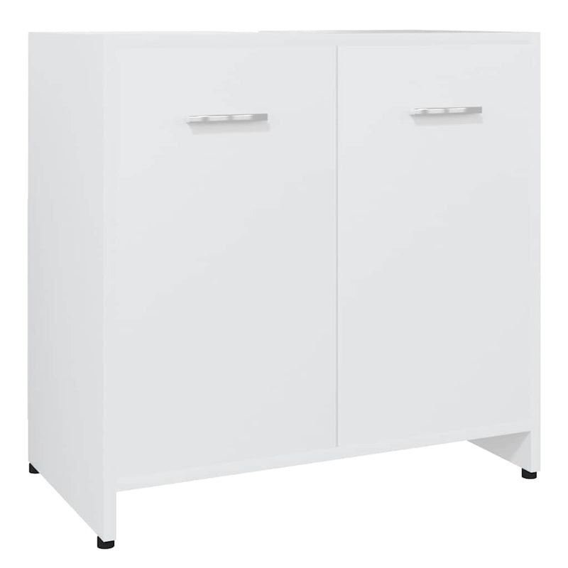 Dulap de baie, alb, 60x33x61 cm, lemn prelucrat