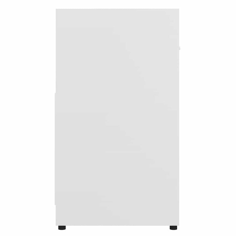 Dulap de baie, alb, 60x33x61 cm, lemn prelucrat