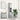 Dulap de baie, gri beton, 30x30x183,5 cm, lemn prelucrat