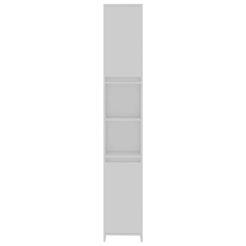 Dulap de baie, alb, 30x30x183,5 cm, lemn prelucrat