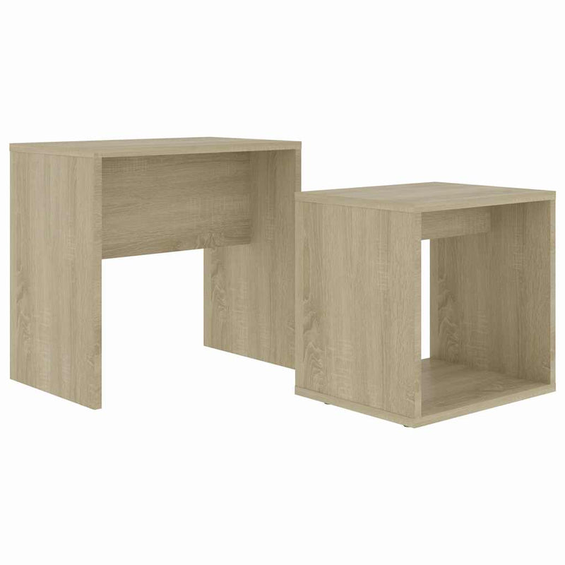 Set măsuțe de cafea, stejar Sonoma, 48x30x45 cm, lemn prelucrat