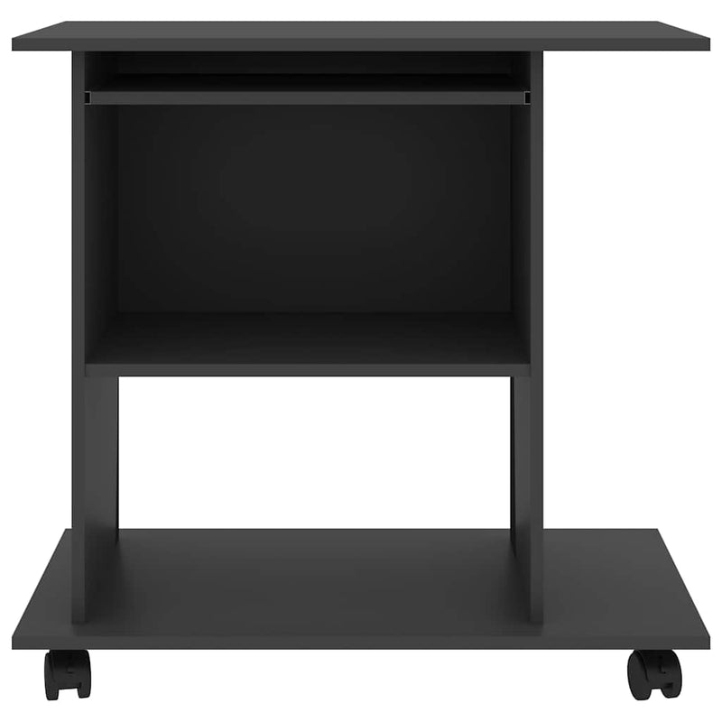 Birou de calculator, gri, 80 x 50 x 75 cm, PAL