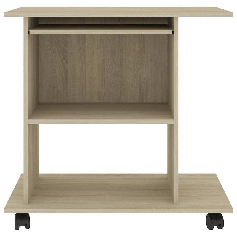 Birou computer, stejar sonoma, 80x50x75 cm, lemn prelucrat