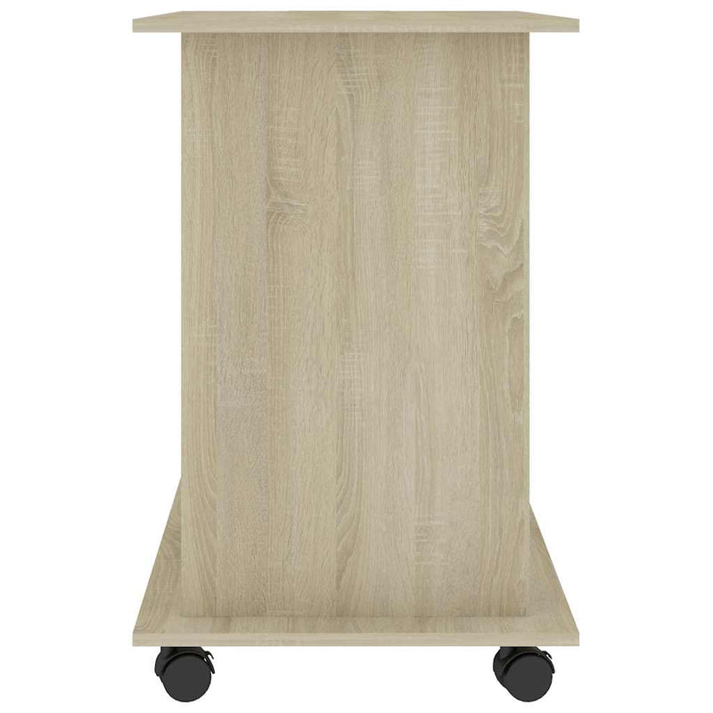 Birou computer, stejar sonoma, 80x50x75 cm, lemn prelucrat