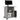 Birou de calculator, gri beton, 80x50x75 cm, lemn prelucrat