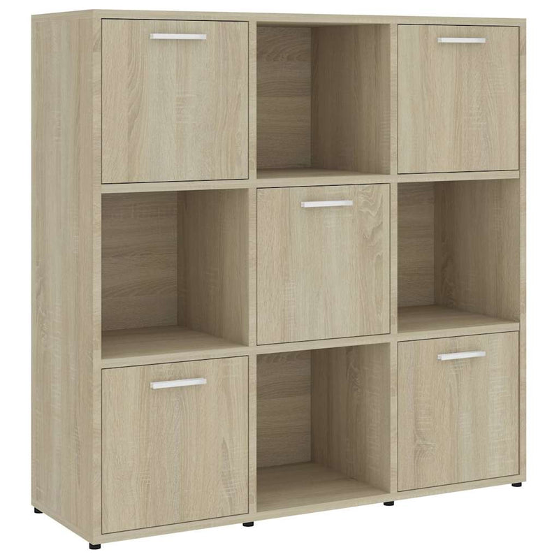 Bibliotecă, stejar Sonoma, 90 x 30 x 90 cm, lemn prelucrat
