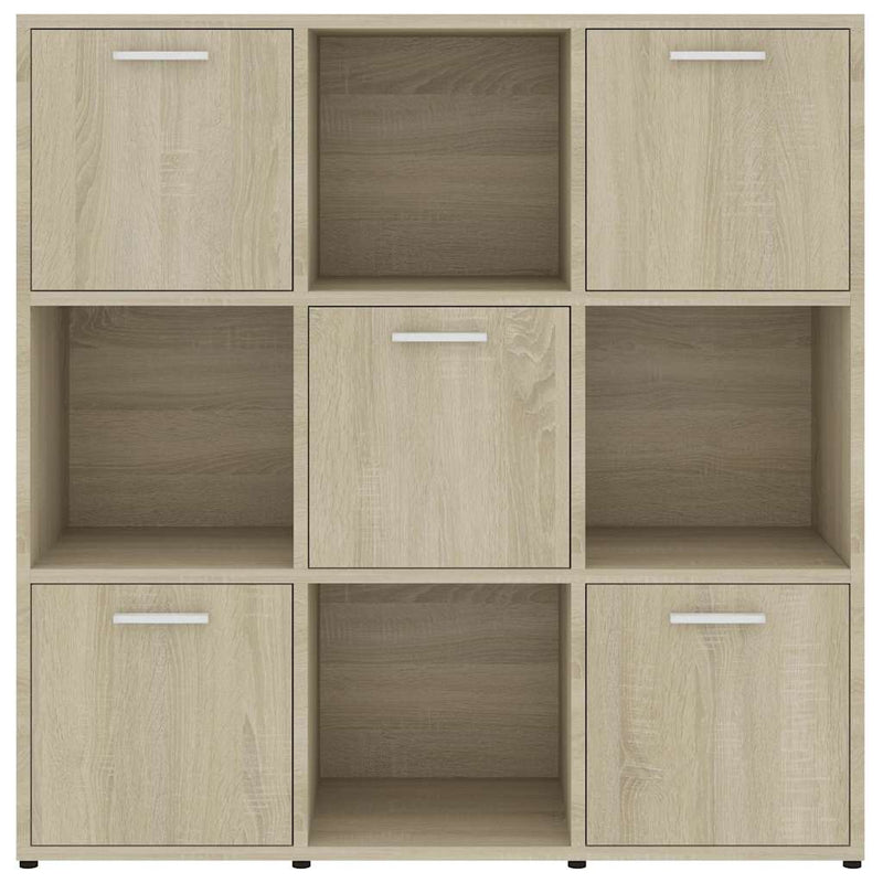 Bibliotecă, stejar Sonoma, 90 x 30 x 90 cm, lemn prelucrat