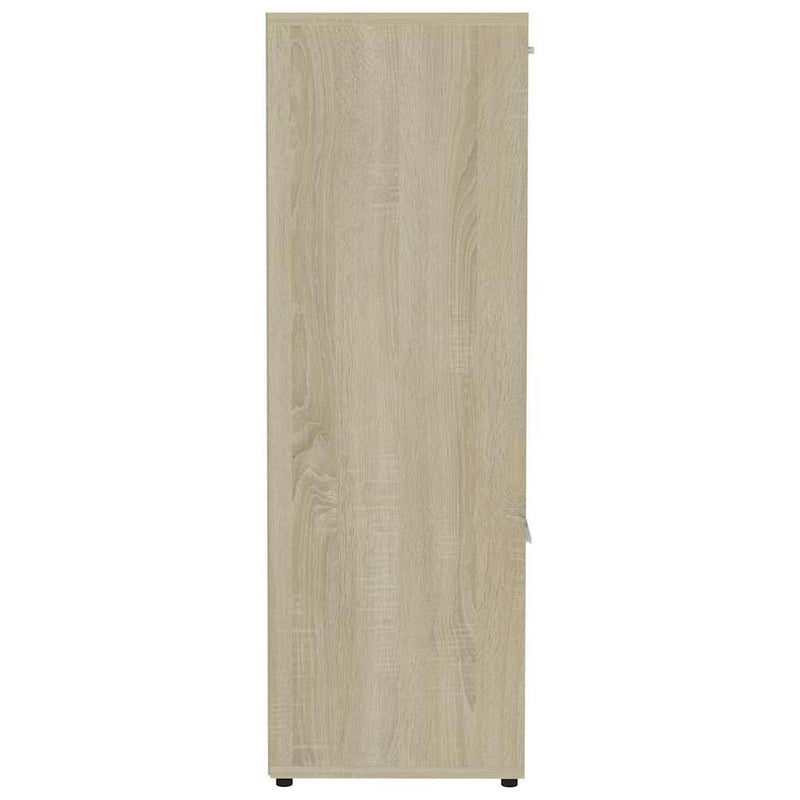 Bibliotecă, stejar Sonoma, 90 x 30 x 90 cm, lemn prelucrat