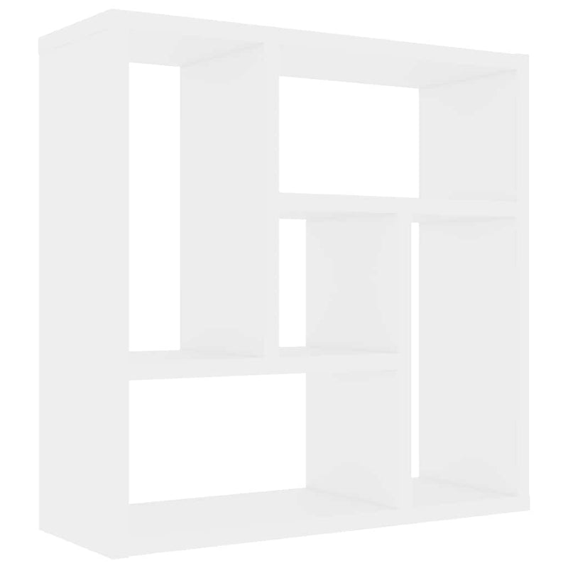 Raft de perete, alb, 45 x 16 x 45 cm, lemn prelucrat
