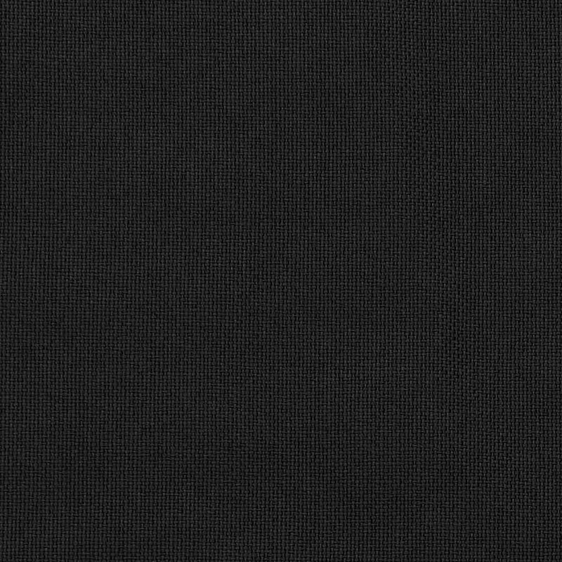 Perdele opace aspect pânză, cârlige, 2 buc., negru, 140x245 cm