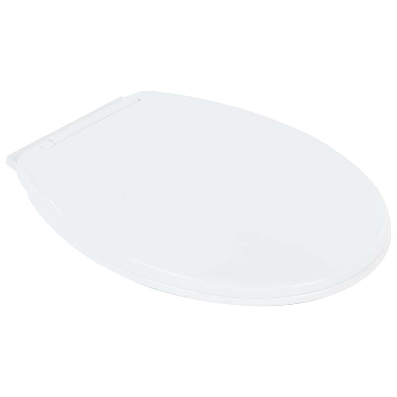 Toaletă fără bord 7 cm înălțime suplimentară închidere ușoară ceramică albă