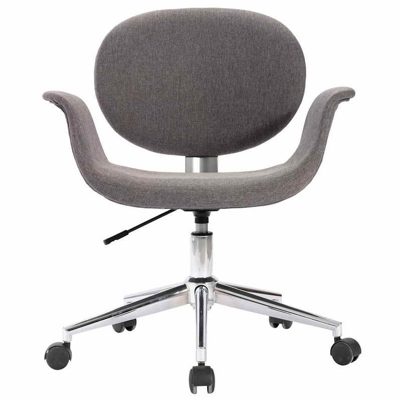 Scaun de birou pivotant, gri, material textil
