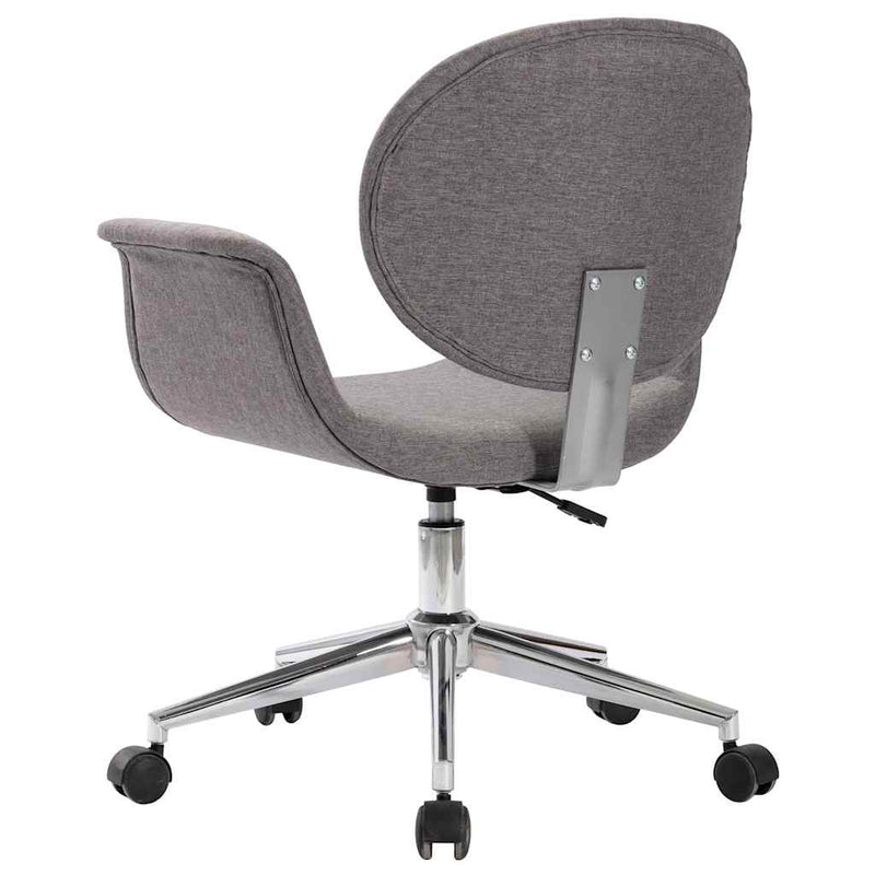 Scaun de birou pivotant, gri, material textil