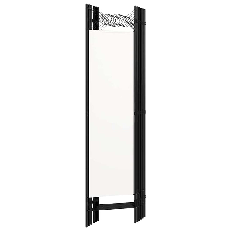 Paravan de cameră cu 6 panouri, alb, 240 x 180 cm