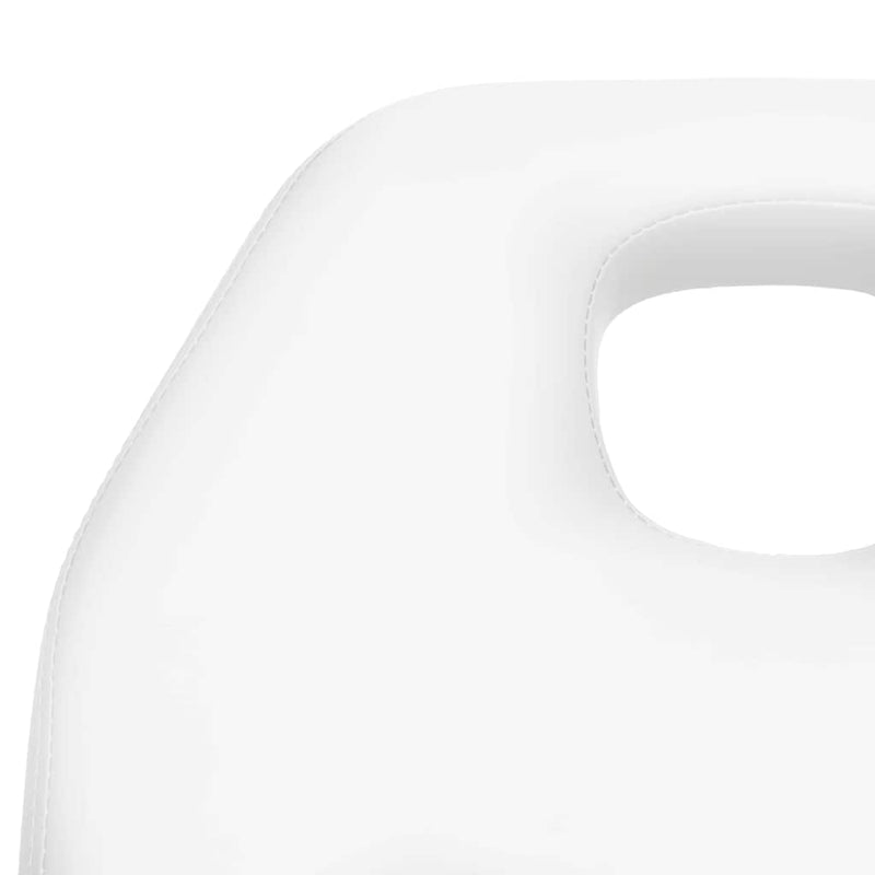 Masă de masaj, alb, 180x62x(87-112) cm