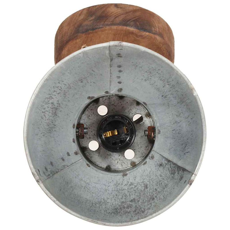 Lămpi de perete/tavan industriale argintiu 2 buc 20x25 cm E27