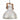 Lampă suspendată industrială 25 W, argintiu, 40 cm, E27, rotund
