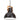 Lampă suspendată industrială, negru, 40 cm, 25 W, rotund, E27
