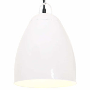 Lampă suspendată industrială, 25 W, alb, 32 cm, E27, rotund