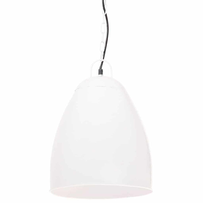 Lampă suspendată industrială, 25 W, alb, 32 cm, E27, rotund