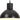 Lampă suspendată, negru, rotund, 48 cm, 25 W, E27