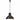 Lampă suspendată, negru, rotund, 48 cm, 25 W, E27