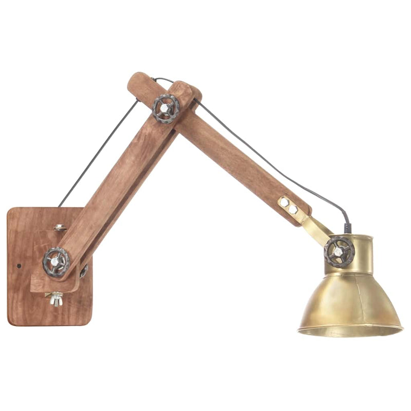 Lampă de perete, stil industrial, alamă, rotund, E27